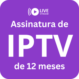 Assinatura de IPTV de 12 meses