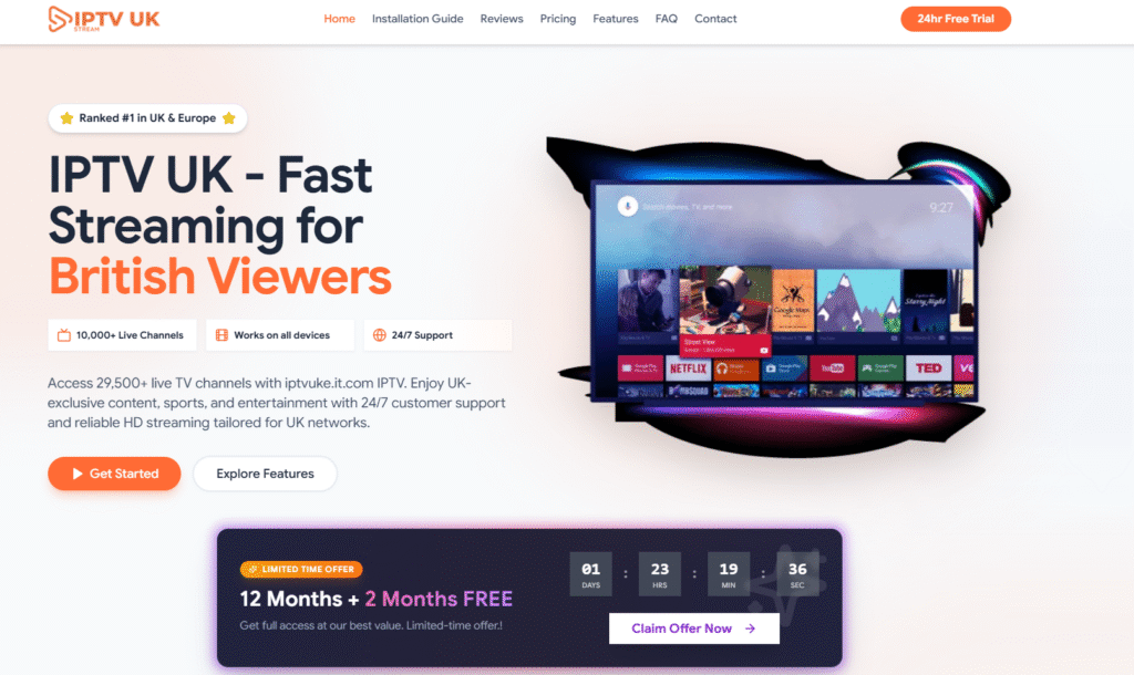 IPTV UK Best 2026 – Complete Guide to the Best IPTV Service in the UK